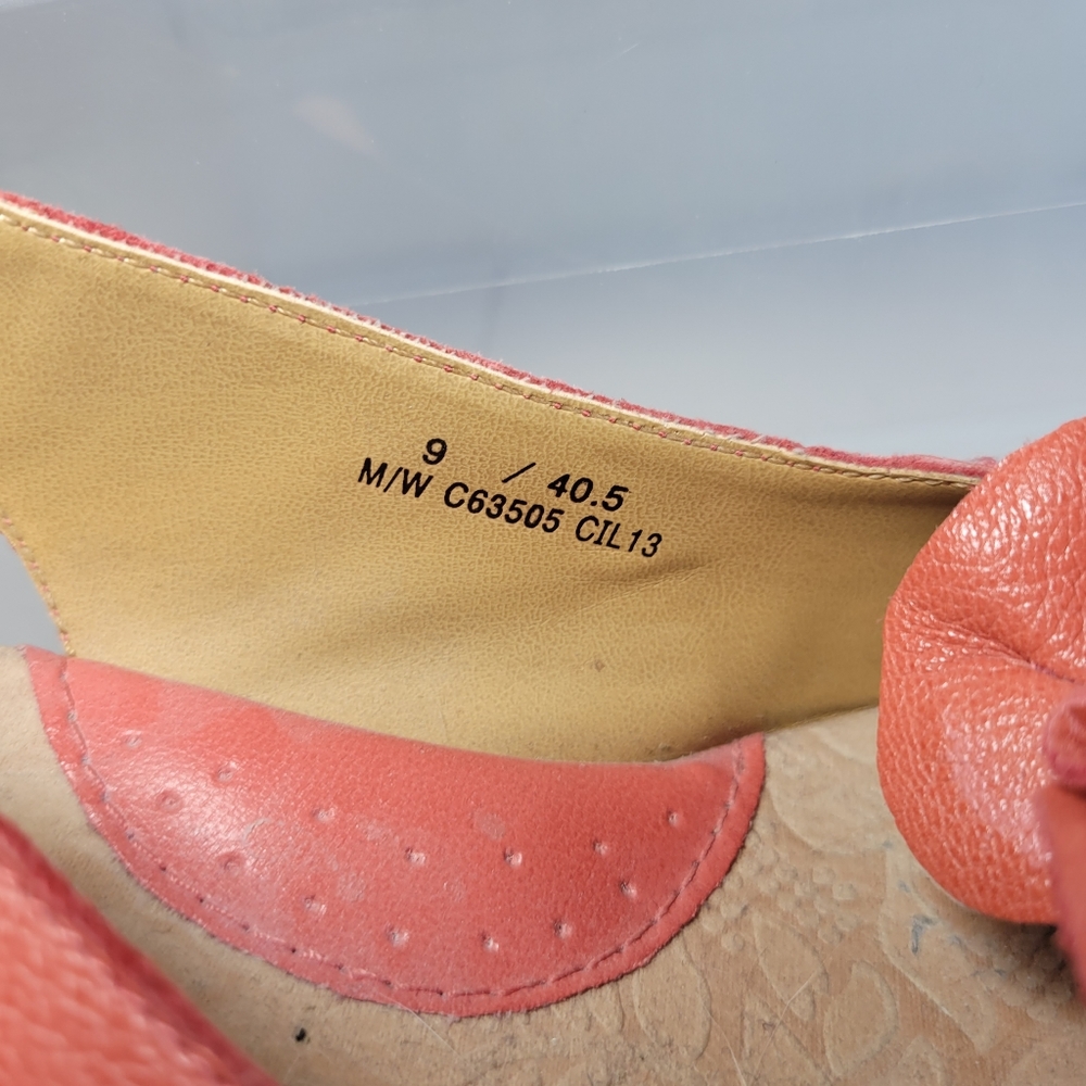 Womans B O C Born Concepts Pink Sling Back Peep toe Wedge sandals Size 9 - Picture 6 of 11